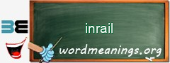 WordMeaning blackboard for inrail